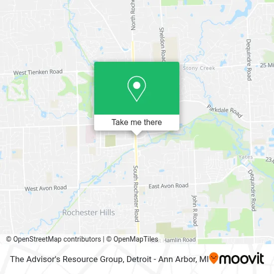 The Advisor's Resource Group map