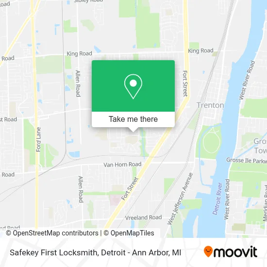 Safekey First Locksmith map