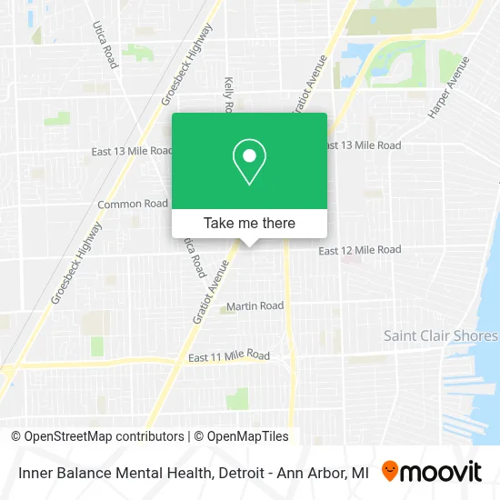Inner Balance Mental Health map