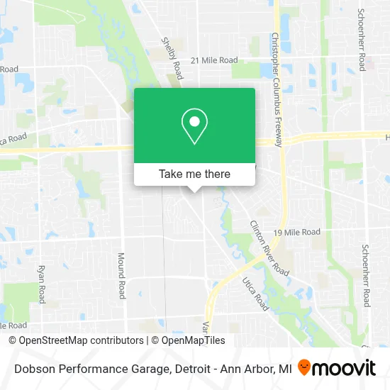 Dobson Performance Garage map