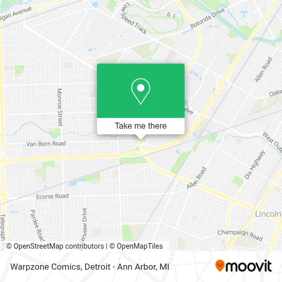 Warpzone Comics map