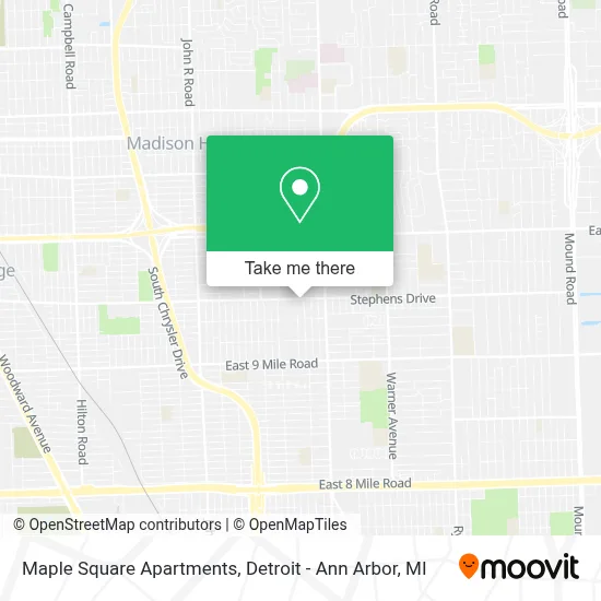 Maple Square Apartments map