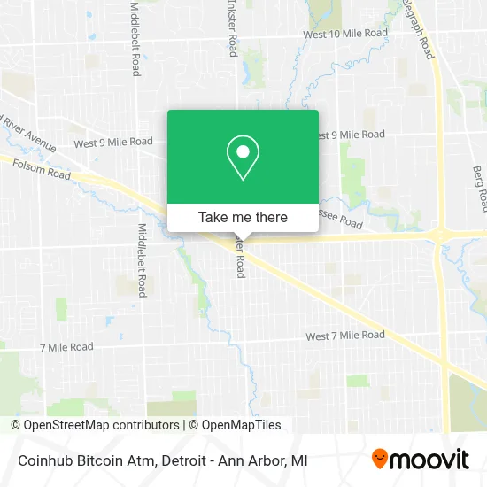 Coinhub Bitcoin Atm map