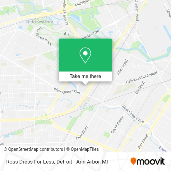 Ross Dress For Less map
