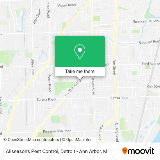 Allseasons Pest Control map