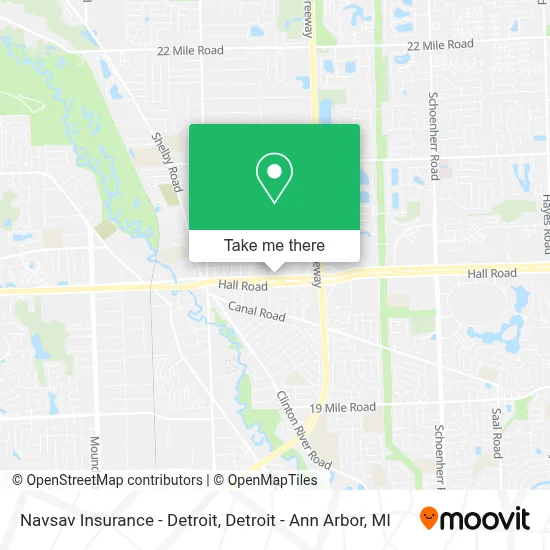 Navsav Insurance - Detroit map