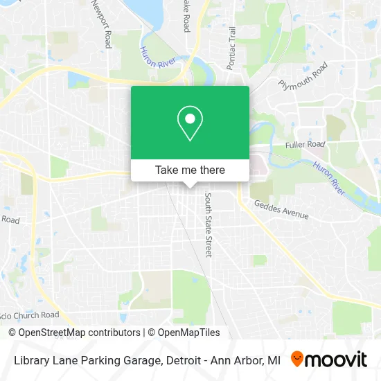 Library Lane Parking Garage map