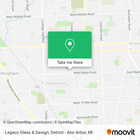 Legacy Glass & Design map