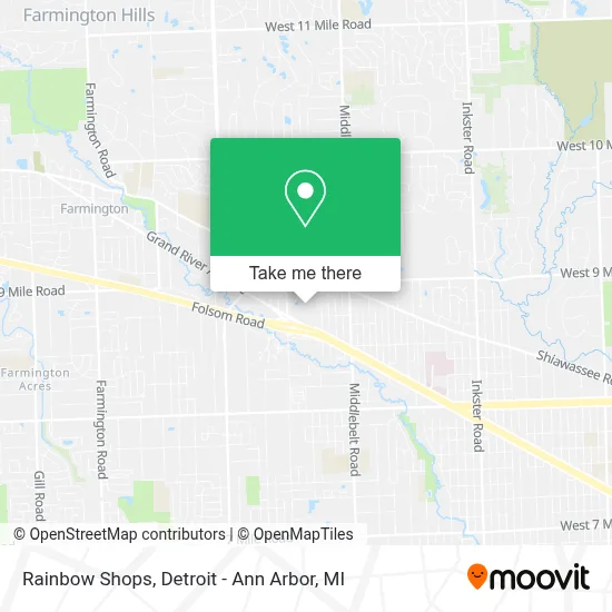 Rainbow Shops map