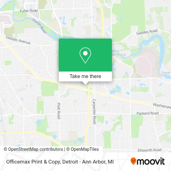 Officemax Print & Copy map