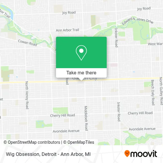 Wig Obsession map