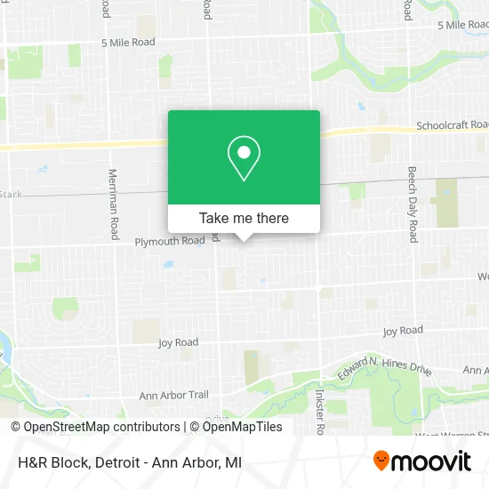 H&R Block map
