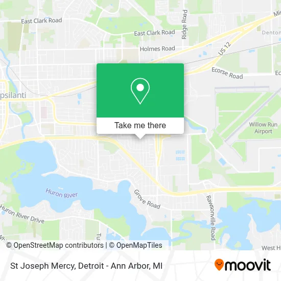 St Joseph Mercy map