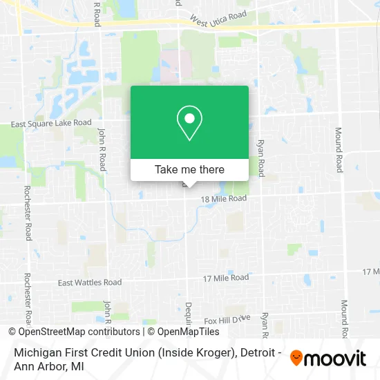 Michigan First Credit Union (Inside Kroger) map