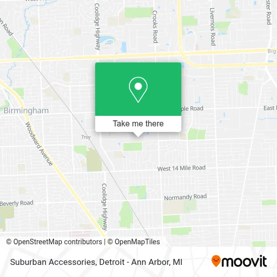 Suburban Accessories map