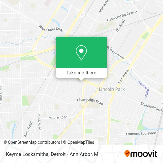 Keyme Locksmiths map
