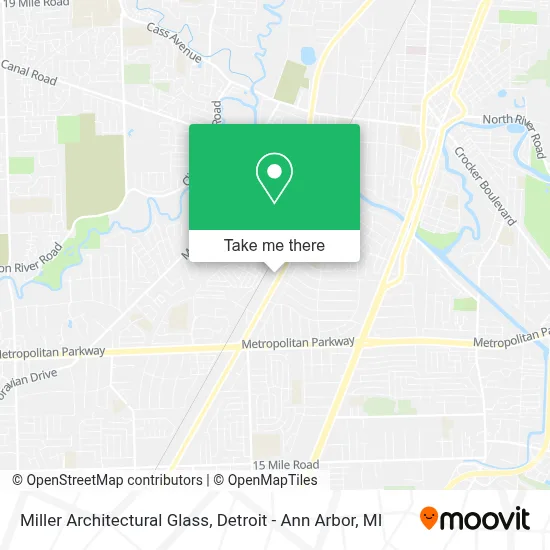 Miller Architectural Glass map