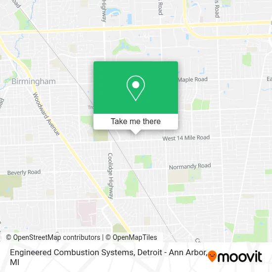 Engineered Combustion Systems map