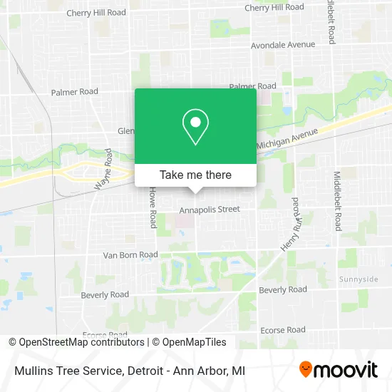 Mullins Tree Service map