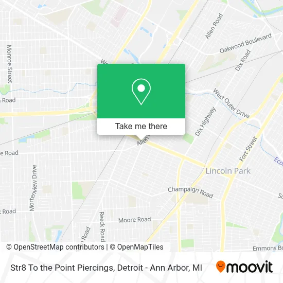 Str8 To the Point Piercings map
