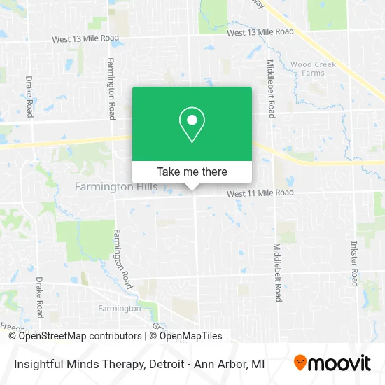 Insightful Minds Therapy map