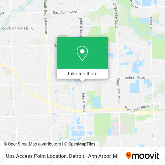 Ups Access Point Location map