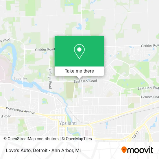 Love's Auto map