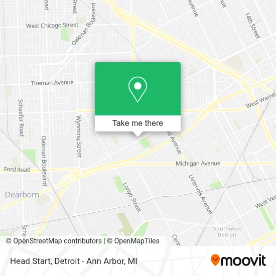 Head Start map