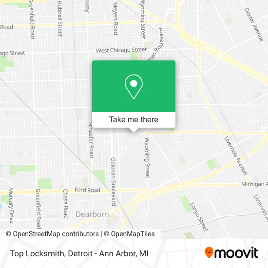 Top Locksmith map