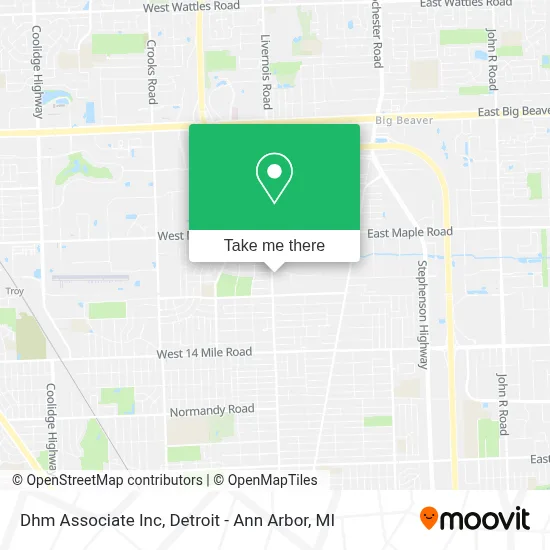 Dhm Associate Inc map