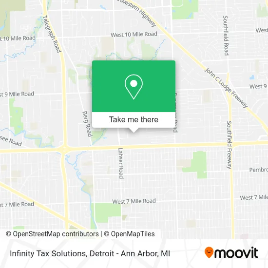 Infinity Tax Solutions map