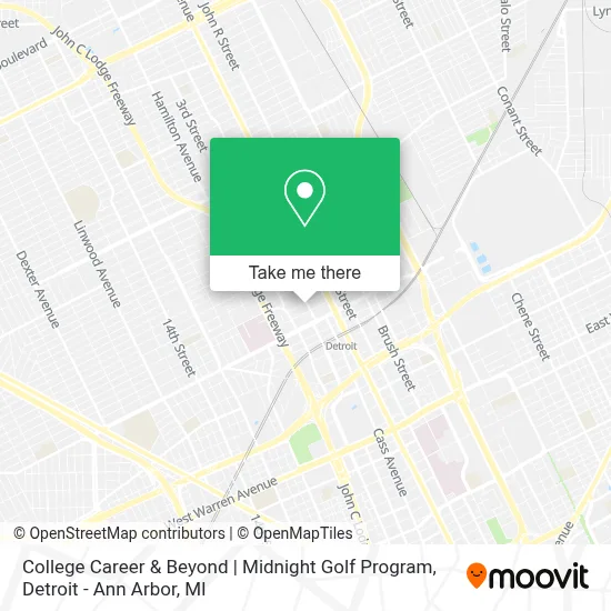 College Career & Beyond | Midnight Golf Program map