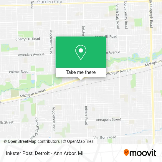 Inkster Post map