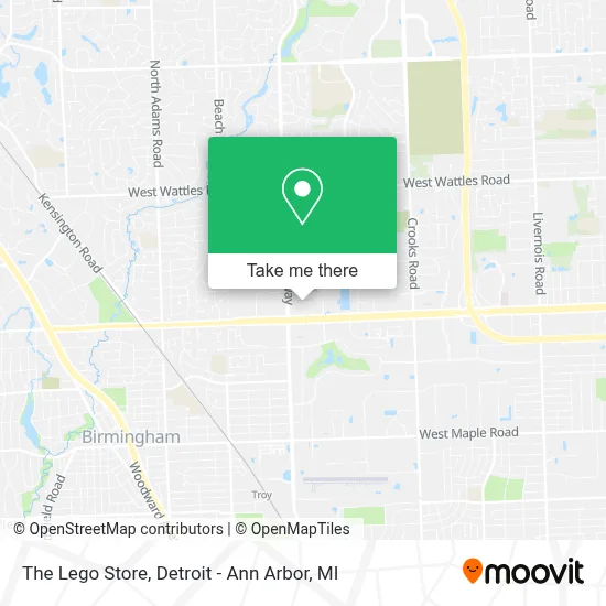 The Lego Store map