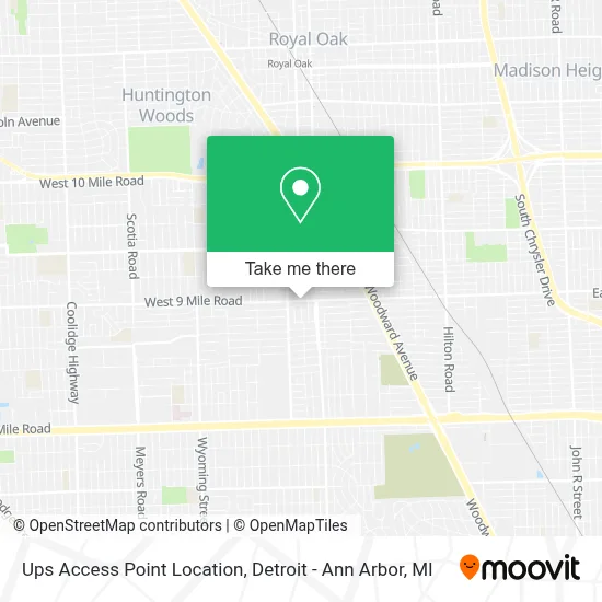 Ups Access Point Location map