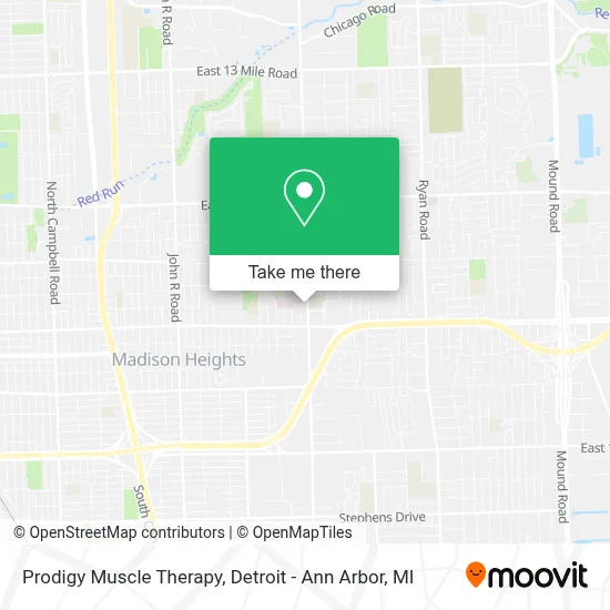 Prodigy Muscle Therapy map