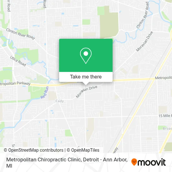 Metropolitan Chiropractic Clinic map