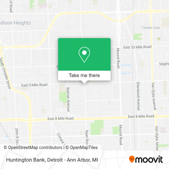 Huntington Bank map