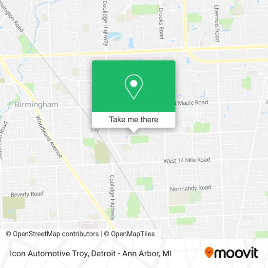 Icon Automotive Troy map
