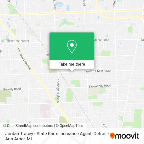 Jordan Tracey - State Farm Insurance Agent map