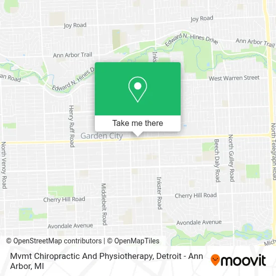Mvmt Chiropractic And Physiotherapy map