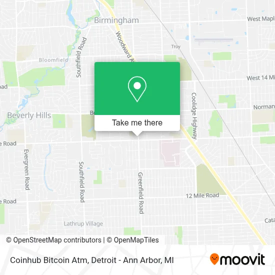 Coinhub Bitcoin Atm map