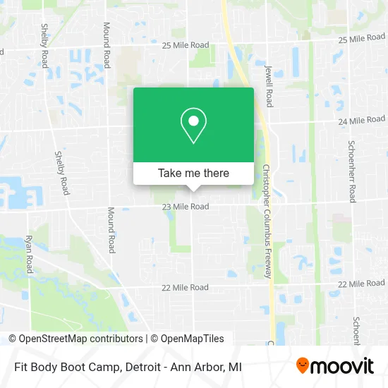 Fit Body Boot Camp map