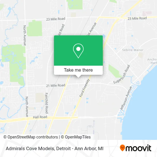 Admirals Cove Models map