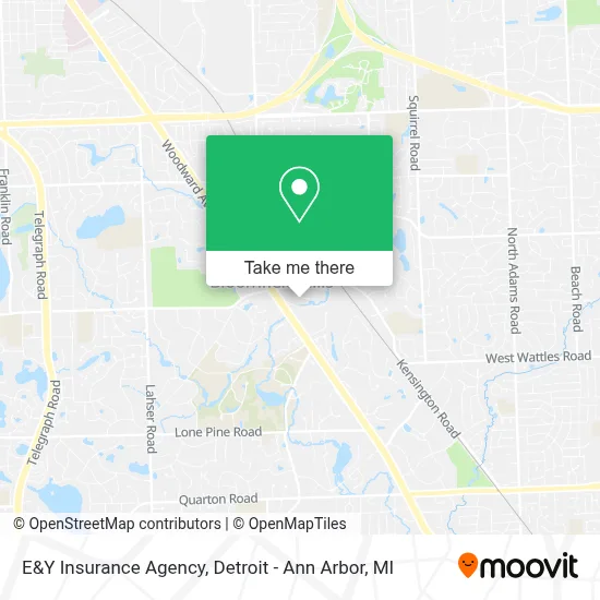E&Y Insurance Agency map