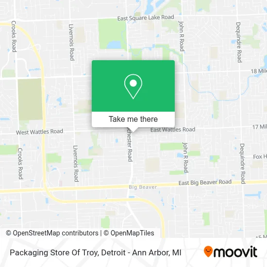 Packaging Store Of Troy map