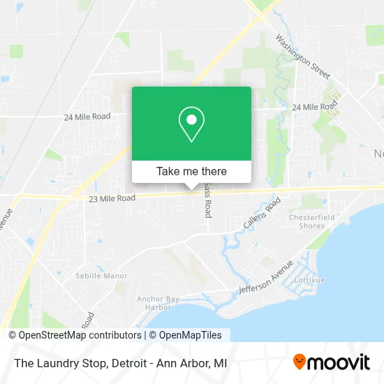 The Laundry Stop map