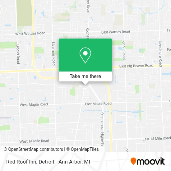Red Roof Inn map