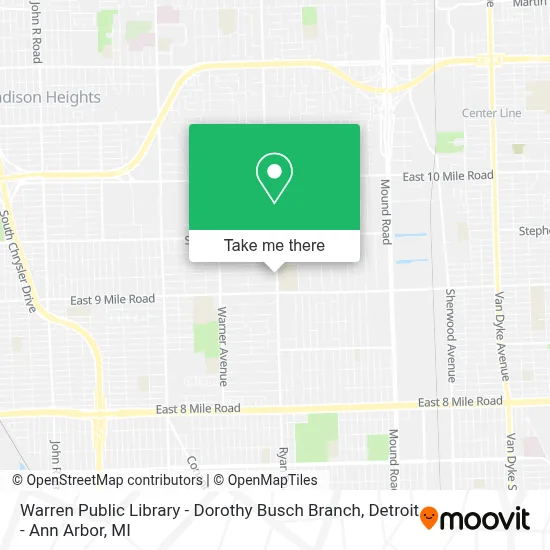 Warren Public Library - Dorothy Busch Branch map