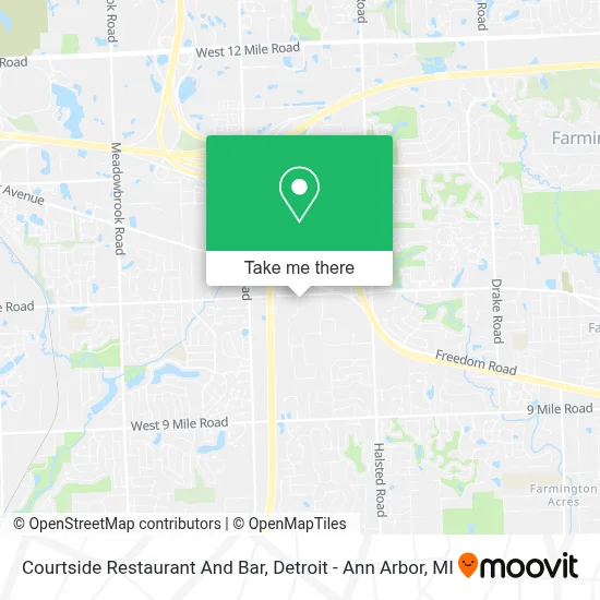 Courtside Restaurant And Bar map